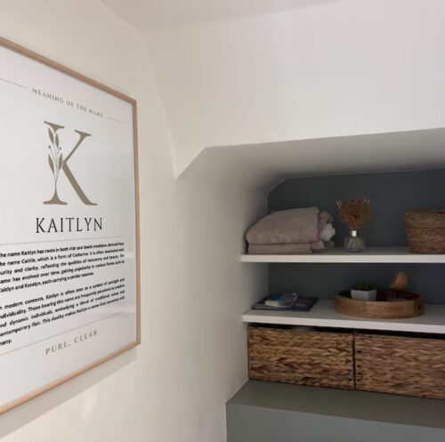 Click to view full screen Kaitlyn Name Meaning Art Print photo review
