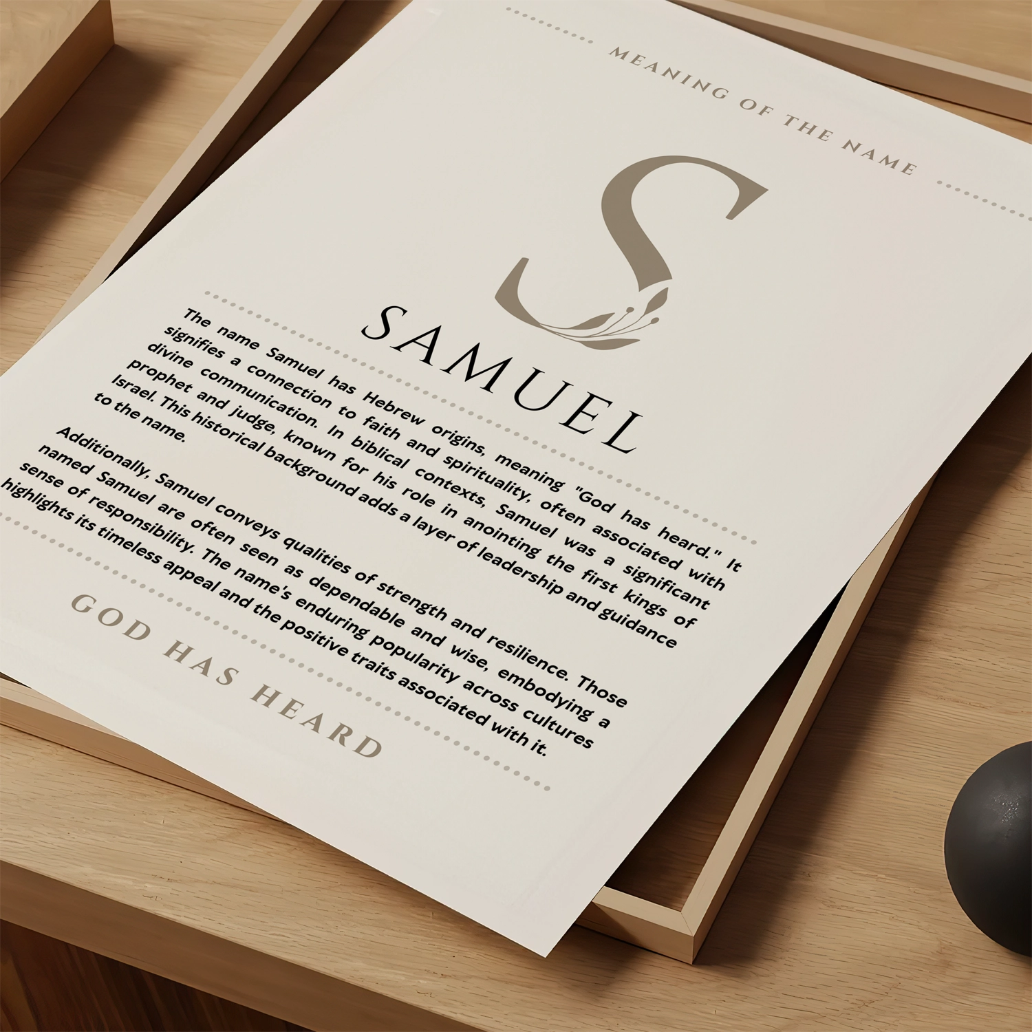 Samuel_Name_Meaning_Art_Print_1.webp Samuel Name Meaning Art Print - Image 1
