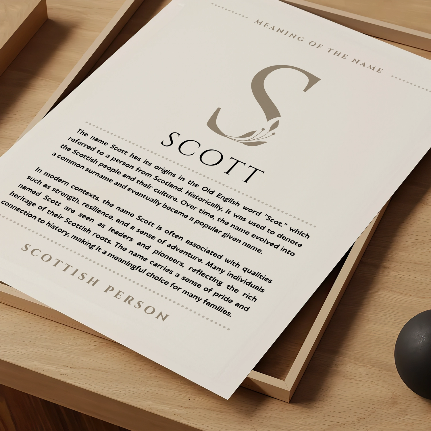 Scott_Name_Meaning_Art_Print_1.webp Scott Name Meaning Art Print - Image 1
