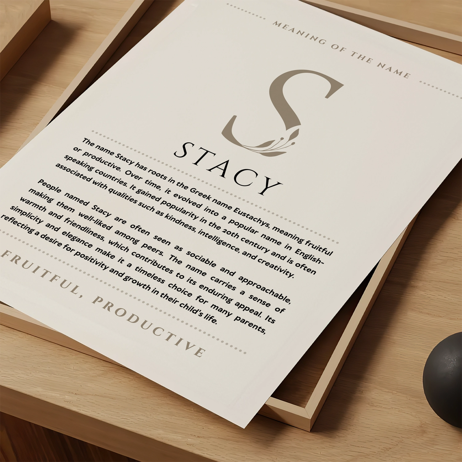Stacy_Name_Meaning_Art_Print_1.webp Stacy Name Meaning Art Print - Image 1