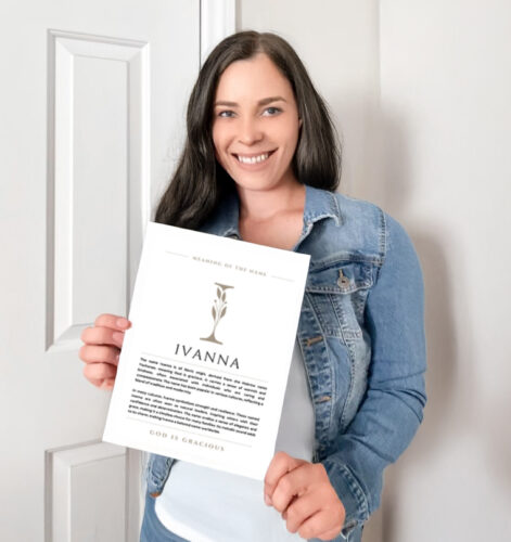 Ivanna Name Meaning Art Print photo review
